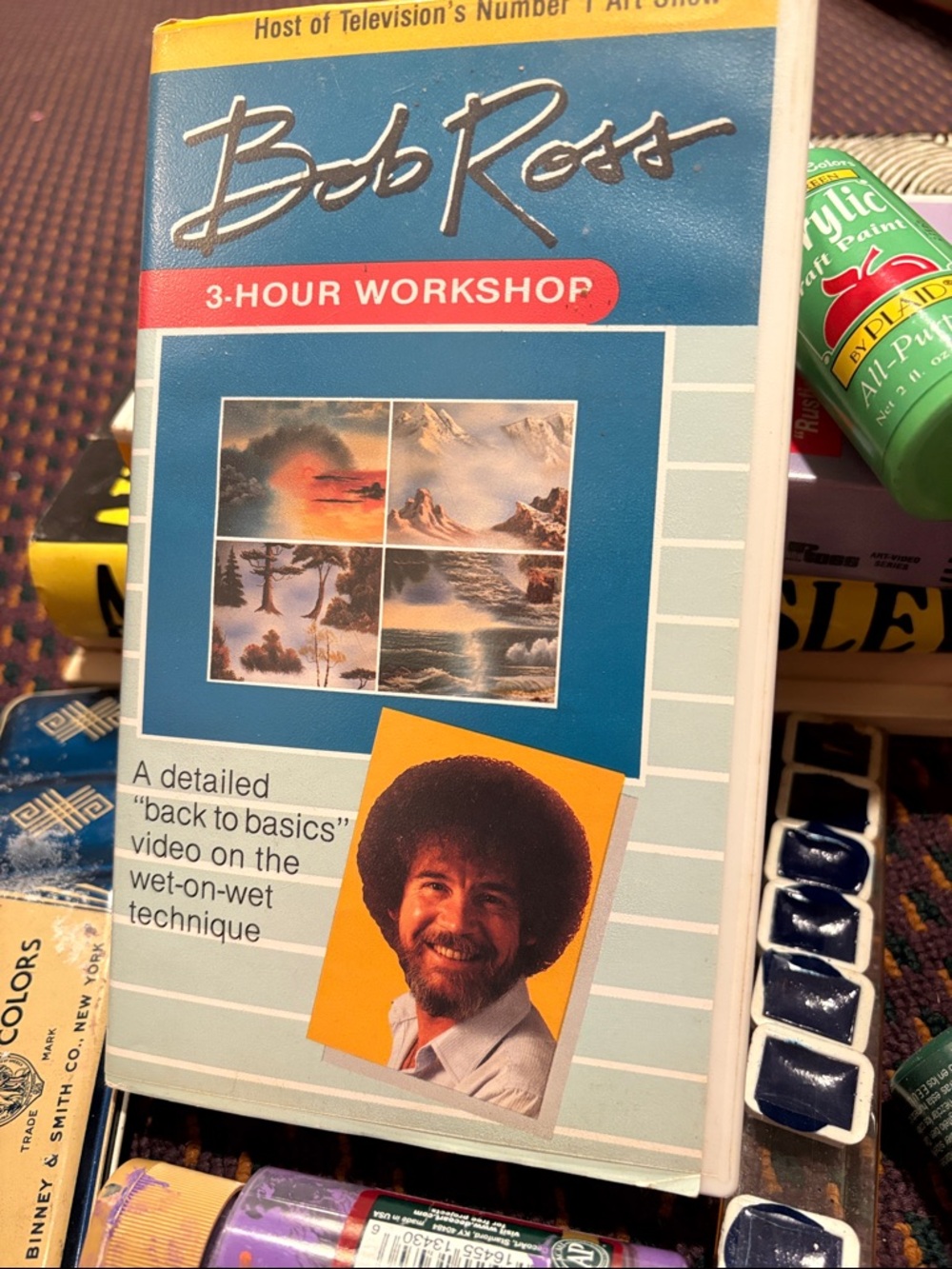 Bob Ross 3-Hour Workshop VHS Painting Lessons